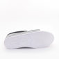 Tênis Flatform Via Marte Slip-On Detalhe Listra no Salto Microperfuros Preto e Branco