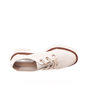 Sapato Moleca Oxford Tratorado Salto Baixo Off White