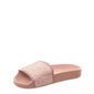 Chinelo Slide Molekinha Detalhe Glitter Rosa