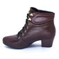 Bota Modare Ultra Conforto Salto Grosso Fechamento Cadarço  Marrom Bota Modare Ultra Conforto Salto Grosso Fechamento Cadarço  Marrom