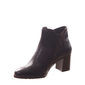 Bota Ankle Boot Cravo & Canela Couro Salto Grosso Detalhe Fivela Marrom