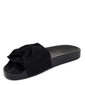 Chinelo Slide Moleca Camurça com Laço Preto Chinelo Slide Moleca Camurça com Laço Preto