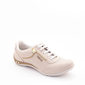 Tênis Kolosh Microperfuros Detalhe Zíper Bege Tênis Kolosh Microperfuros Detalhe Zíper Bege