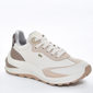 Tênis Jogger Via Marte Microperfuros com Recortes Nobuck Solado Trabalhado Tratorado Off White e Nud Tênis Jogger Via Marte Microperfuros com Recortes Nobuck Solado Trabalhado Tratorado Off White e Nud