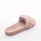 Chinelo Slide Zaxy Snap Fur Gaspea com Pelos Rosa