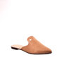 Sapato Mule Moleca Camurça Bico Fino Caramelo