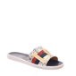 Chinelo Slide Vizzano Estampado Love Branco e Azul Marinho
