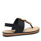 SANDÁLIA RASTEIRA MODARE FECHADA CALCANHAR ABERTO ULTRA CONFORTO COM PREDARIA PRETO