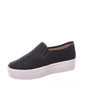 Tênis Shoes Flatform Slip-On Trançado Cetim Preto Tênis Shoes Flatform Slip-On Trançado Cetim Preto