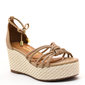 SANDÁLIA PLATAFORMA VIZZANO CABEDAL TIRAS CALCANHAR FECHADO COM AMARRAÇÃO LINHÃO BEGE SANDÁLIA PLATAFORMA VIZZANO CABEDAL TIRAS CALCANHAR FECHADO COM AMARRAÇÃO LINHÃO BEGE