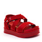 SANDÁLIA PAPETE FLATFORM VIZZANO COM TIRAS CORGURÃO FECHAMENTO VELCRO VERMELHO SANDÁLIA PAPETE FLATFORM VIZZANO COM TIRAS CORGURÃO FECHAMENTO VELCRO VERMELHO