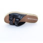 Tamanco Moleca Flatform Corda com Fivela Preto e Bege Tamanco Moleca Flatform Corda com Fivela Preto e Bege