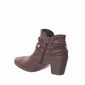 Bota Ankle Boot Mississipi Detalhe Trançado Metal Marrom