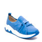 Tênis Slip-on Beira Rio Chunky Detalhe Nó Azul e Branco