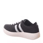 Tênis Moleca Flatform com Listra Lateral Preto e Branco