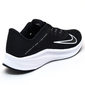 Tênis Nike Quest 3 Tela com Recortes Escrita Preto e Branco Tênis Nike Quest 3 Tela com Recortes Escrita Preto e Branco