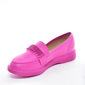 Sapato Mocassim Moleca Detalhe Ondulado Salto Rasteira Solado Trabalhado Rosa Sapato Mocassim Moleca Detalhe Ondulado Salto Rasteira Solado Trabalhado Rosa