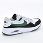 Tênis Nike Air Max SC Tela Aplicação Logo com Recortes Camurça Solado Gel Branco e Verde Musgo Tênis Nike Air Max SC Tela Aplicação Logo com Recortes Camurça Solado Gel Branco e Verde Musgo