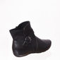 BOTA ANKLE BOOT COMFORTFLEX DETALHE FIVELA E LYCRA PRETA