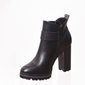 Bota Ramarim Ankle Boot Tratorada Detalhe Elástico Preta