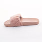 Chinelo Slide Zaxy Snap Fur Gaspea com Pelos Rosa