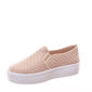 Tênis Shoes Flatform Slip-On Trançado Cetim Bege Tênis Shoes Flatform Slip-On Trançado Cetim Bege