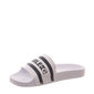Chinelo Slide Double-G Estampa Logo Branco e Preto Chinelo Slide Double-G Estampa Logo Branco e Preto