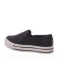 Tênis Chunky Flatform Via Marte sem Cadarço Salto com Listra Preta Detalhe Costura Preto Tênis Chunky Flatform Via Marte sem Cadarço Salto com Listra Preta Detalhe Costura Preto