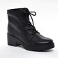 Bota Coturno Bottero Couro Salto Baixo Grosso Solado Tratorado Lateral Zíper Preto Bota Coturno Bottero Couro Salto Baixo Grosso Solado Tratorado Lateral Zíper Preto