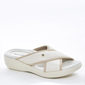 Tamanco Piccadilly Tecnologia Fascite e Wide Fit Cabedal X Salto Baixo Off White Tamanco Piccadilly Tecnologia Fascite e Wide Fit Cabedal X Salto Baixo Off White