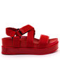 SANDÁLIA PAPETE FLATFORM VIZZANO COM TIRAS CORGURÃO FECHAMENTO VELCRO VERMELHO SANDÁLIA PAPETE FLATFORM VIZZANO COM TIRAS CORGURÃO FECHAMENTO VELCRO VERMELHO