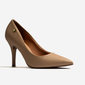 Sapato Scarpin Vizzano Liso Bico Salto Fino Alto Bege Sapato Scarpin Vizzano Liso Bico Salto Fino Alto Bege