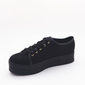 Tênis Moleca Flatform Camurça Preto