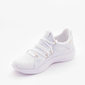 Tênis Jogger Kolosh Mesh Detalhe Micropefuros Branco e Dourado