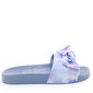 Chinelo Slide Moleca Tie Dye com Laço Azul e Lilás Chinelo Slide Moleca Tie Dye com Laço Azul e Lilás