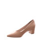Sapato Scarpin Via Marte Salto Grosso Bico Fino Bege Sapato Scarpin Via Marte Salto Grosso Bico Fino Bege