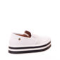 Tênis Slip-On Vizzano Flatform Solado Listrado Branco