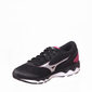 Tênis Mizuno Wave Eagle Mesh Detalhe Tela Estampa Logo Preto e Rosa