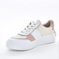 Tênis Vizzano com Recortes Coloridos Detalhe Microperfuros Solado Tratorado Branco e Off White Tênis Vizzano com Recortes Coloridos Detalhe Microperfuros Solado Tratorado Branco e Off White