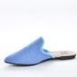 Sapato Mule Moleca Camurça Detalhe Pelinhos Azul Sapato Mule Moleca Camurça Detalhe Pelinhos Azul