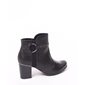 BOTA COMFORTFLEX ANKLE BOOT DETALHE EM PIQUET PRETA