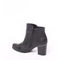 BOTA COMFORTFLEX ANKLE BOOT DETALHE EM PIQUET PRETA