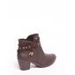 Bota Ankle Boot Mississipi Detalhe Tiras e Tachas Douradas Marrom Bota Ankle Boot Mississipi Detalhe Tiras e Tachas Douradas Marrom
