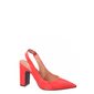 Sapato Chanel Vizzano Verniz Bico Fino Detalhe Elástico Vermelho Sapato Chanel Vizzano Verniz Bico Fino Detalhe Elástico Vermelho