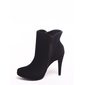 Bota Ankle Boot Via Marte Detalhe Botão Nobuck Preto Bota Ankle Boot Via Marte Detalhe Botão Nobuck Preto