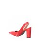 Sapato Chanel Vizzano Verniz Bico Fino Detalhe Elástico Vermelho Sapato Chanel Vizzano Verniz Bico Fino Detalhe Elástico Vermelho