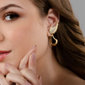 Brinco Ear Cuff Gotas Linhas Brinco Ear Cuff Gotas Linhas