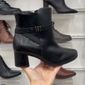 Bota Piccadilly Cano Curto Salto Baixo Feminino Cor Preto
