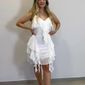 Vestido Curto My Chush Feminino Cor Branco Vestido Curto My Chush Feminino Cor Branco