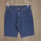 Bermuda Jeans Dlz Slim APVE com Bolso Aplicação Bordado Logo Azul Médio
